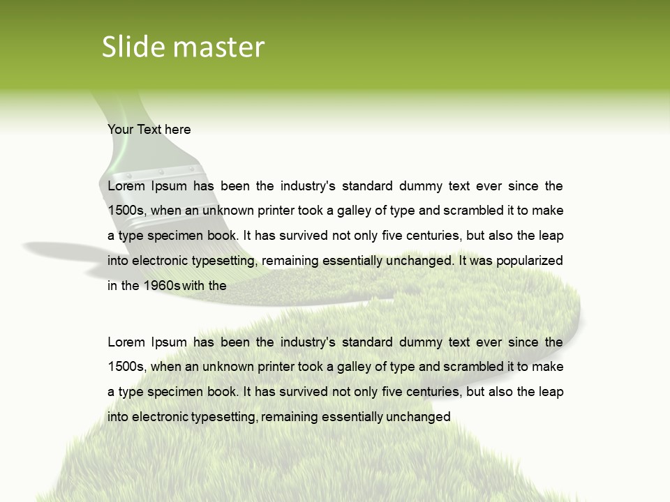 Direction Paint Gardening PowerPoint Template