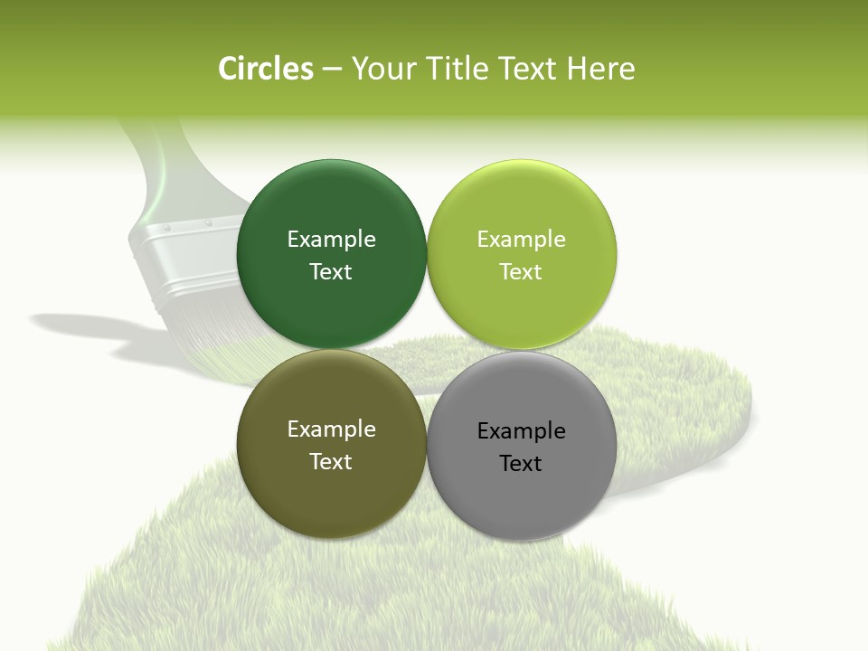 Direction Paint Gardening PowerPoint Template