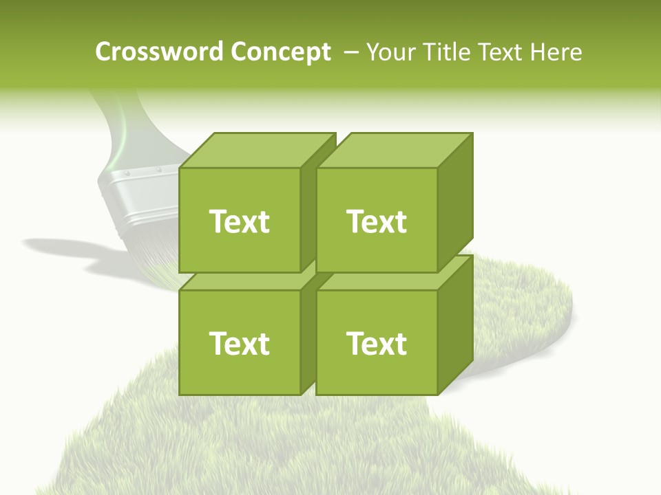 Direction Paint Gardening PowerPoint Template