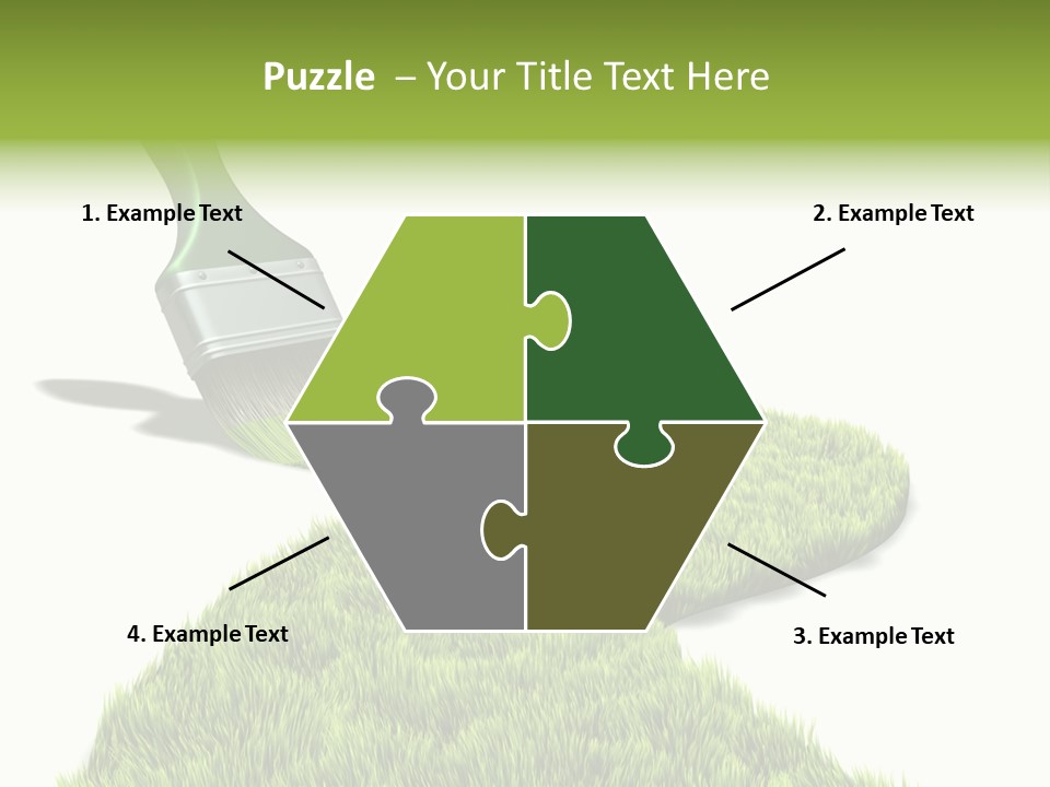 Direction Paint Gardening PowerPoint Template