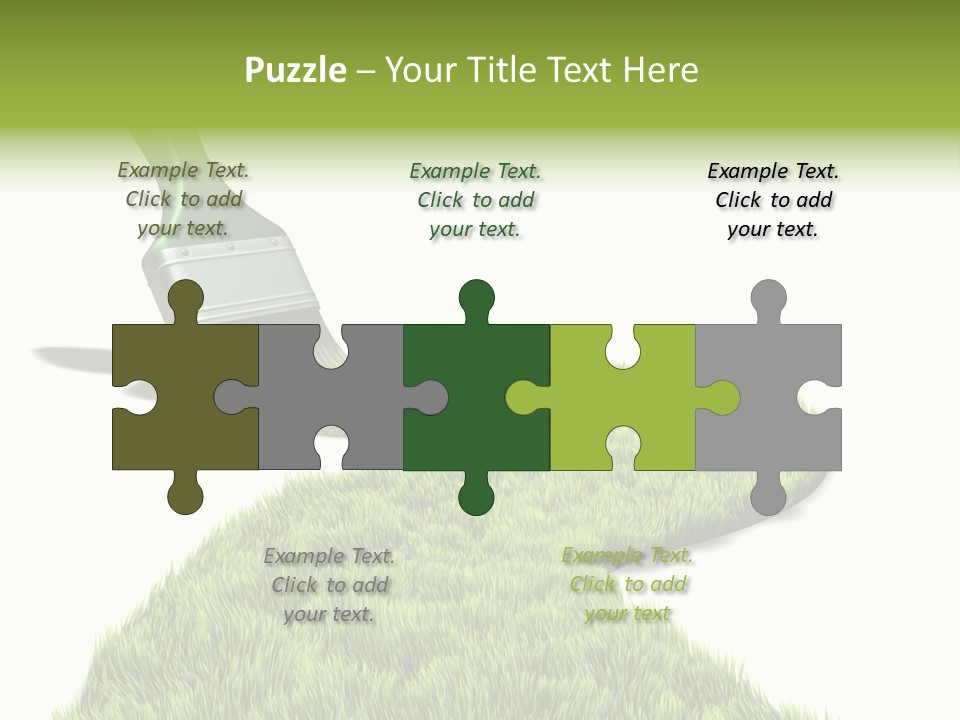 Direction Paint Gardening PowerPoint Template