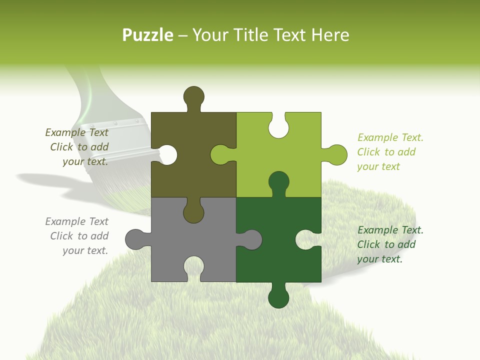 Direction Paint Gardening PowerPoint Template