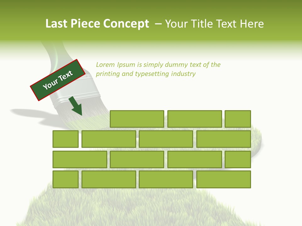 Direction Paint Gardening PowerPoint Template