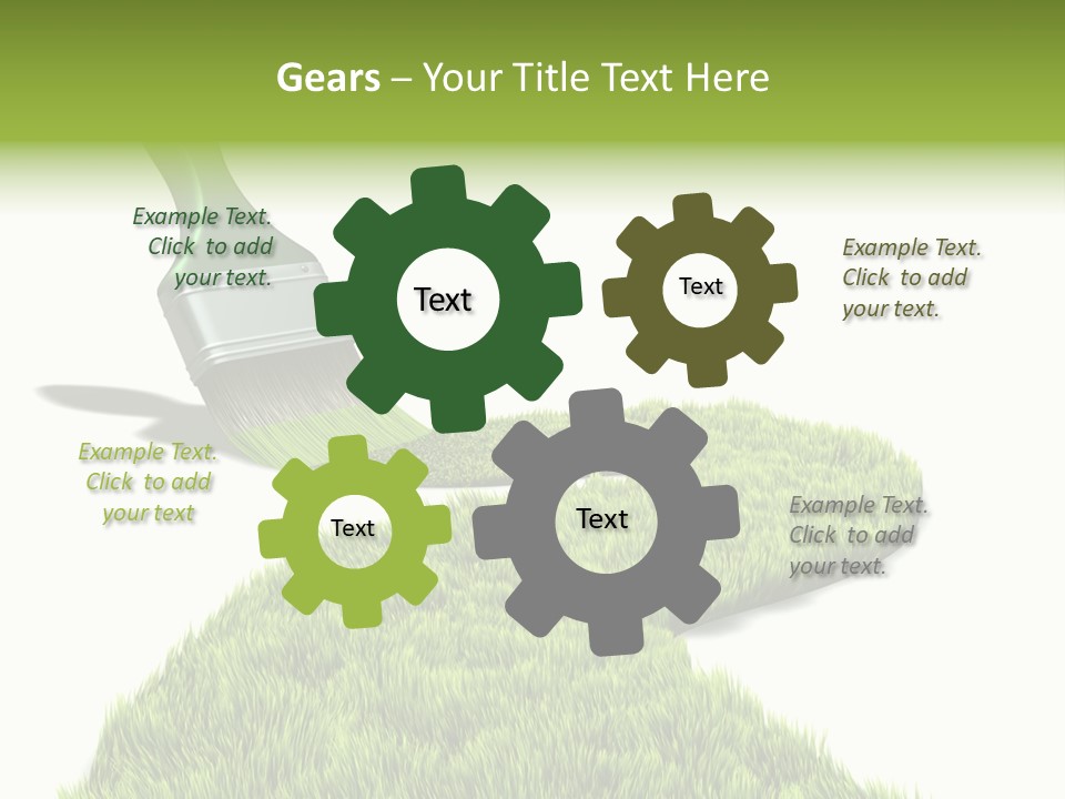 Direction Paint Gardening PowerPoint Template