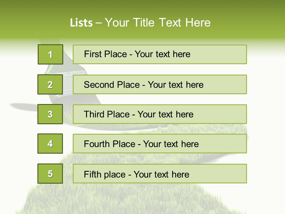 Direction Paint Gardening PowerPoint Template