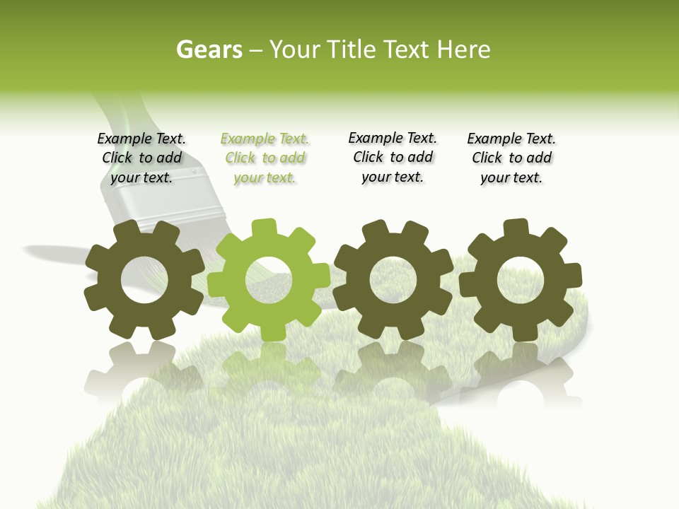 Direction Paint Gardening PowerPoint Template