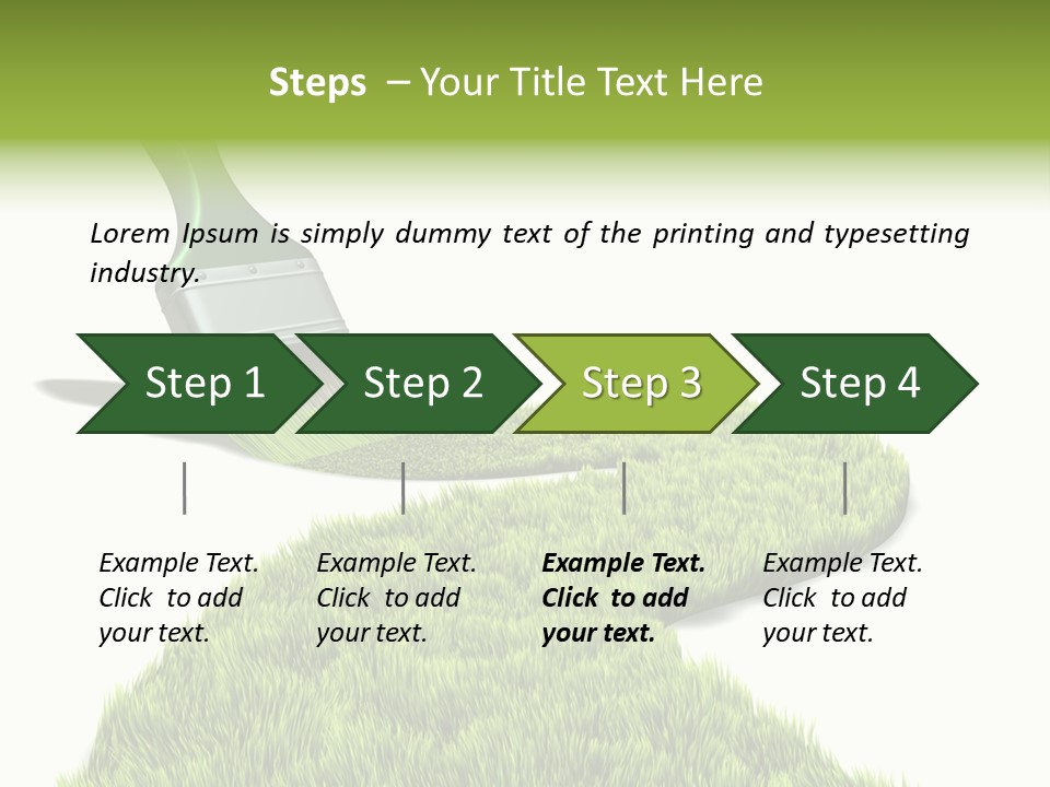 Direction Paint Gardening PowerPoint Template