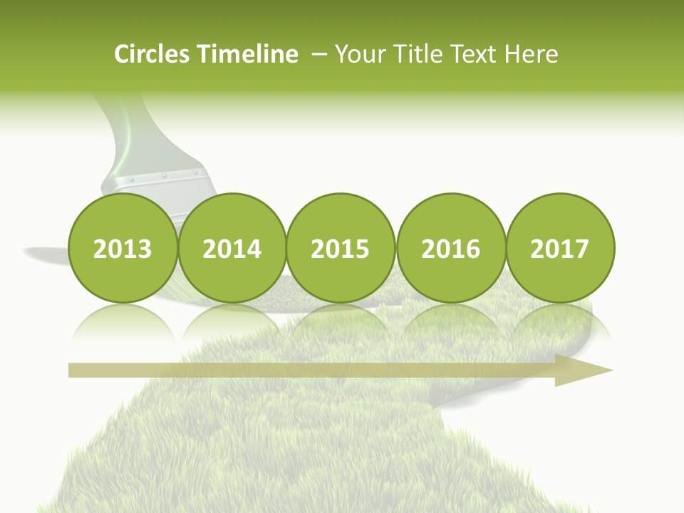 Direction Paint Gardening PowerPoint Template