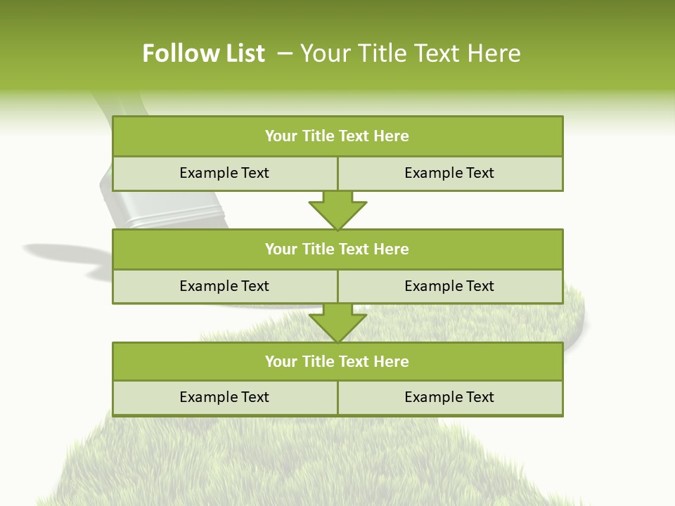 Direction Paint Gardening PowerPoint Template