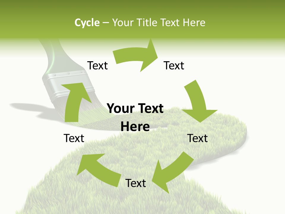 Direction Paint Gardening PowerPoint Template