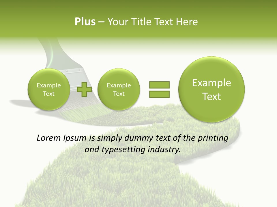 Direction Paint Gardening PowerPoint Template