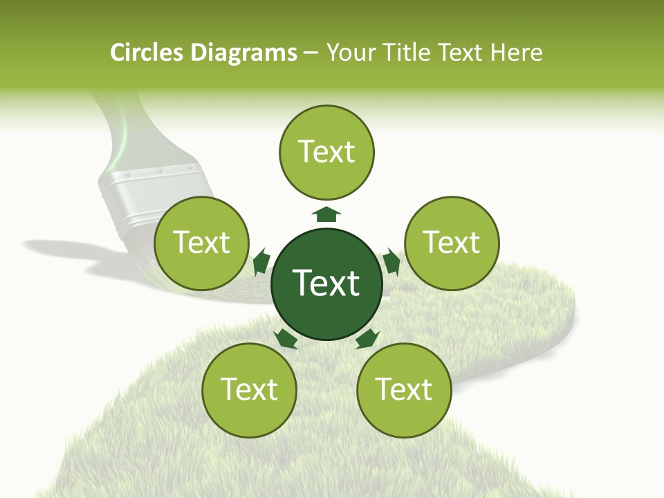 Direction Paint Gardening PowerPoint Template