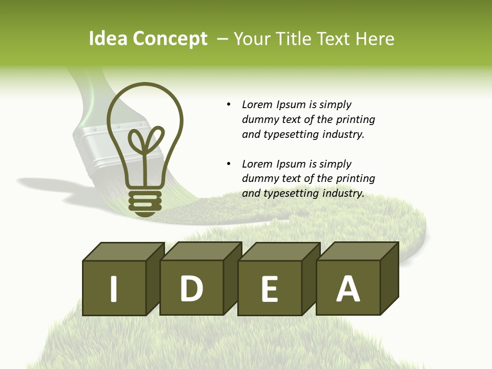 Direction Paint Gardening PowerPoint Template