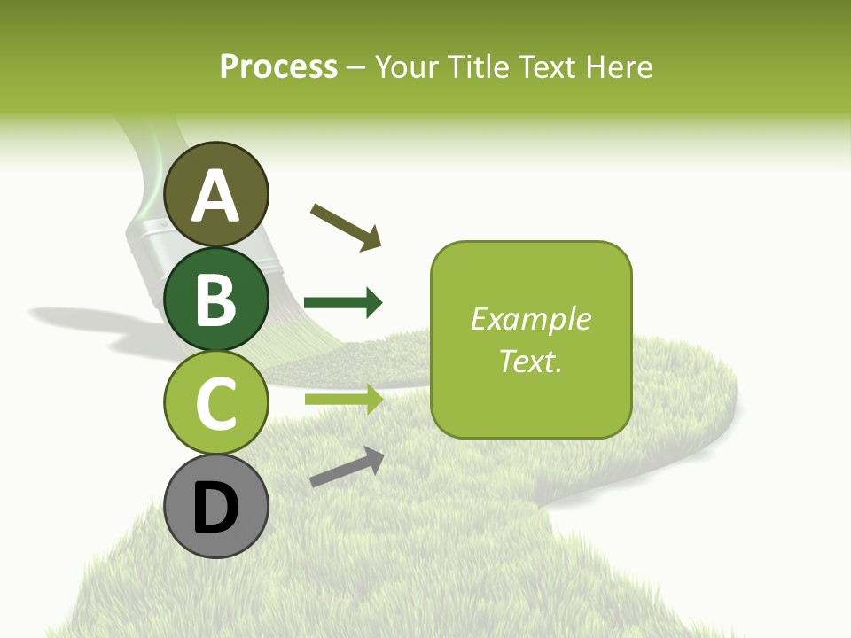 Direction Paint Gardening PowerPoint Template