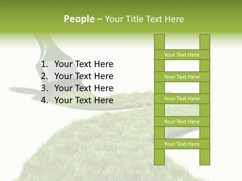 Direction Paint Gardening PowerPoint Template