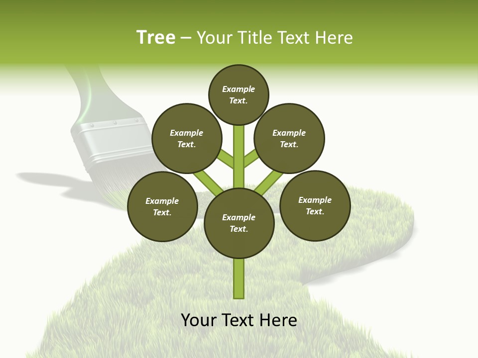 Direction Paint Gardening PowerPoint Template