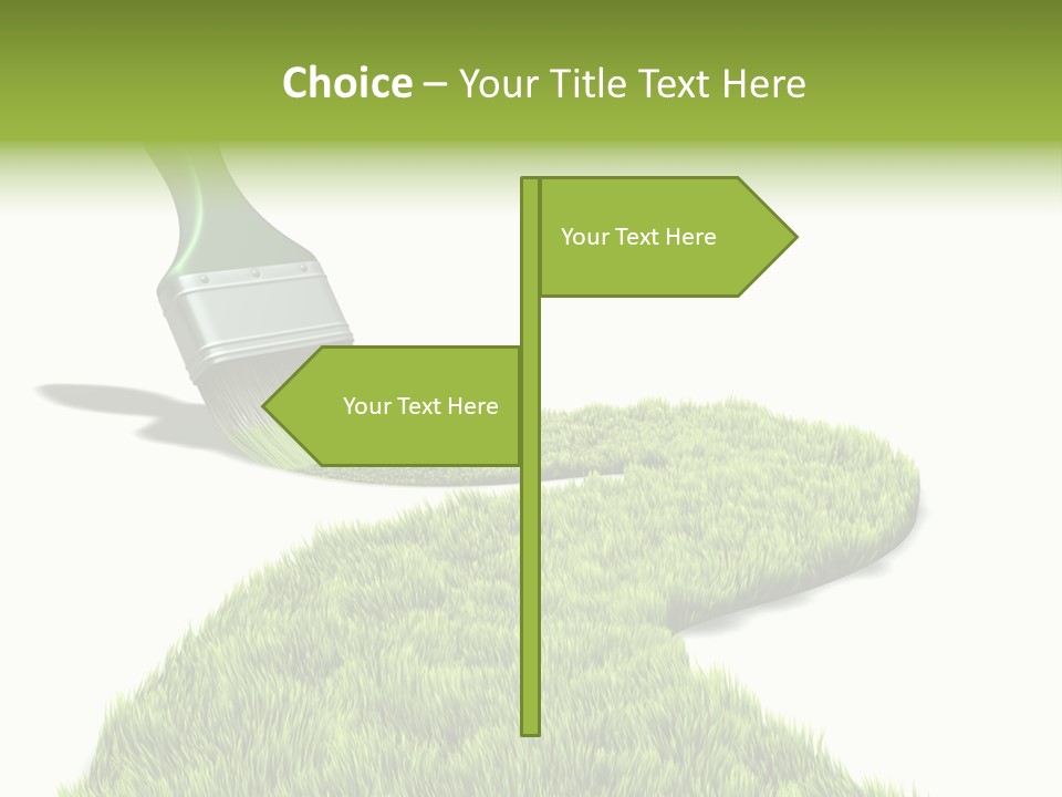 Direction Paint Gardening PowerPoint Template