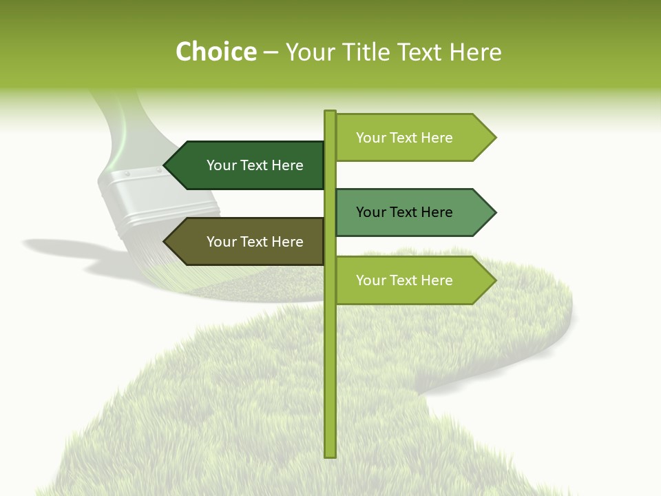 Direction Paint Gardening PowerPoint Template