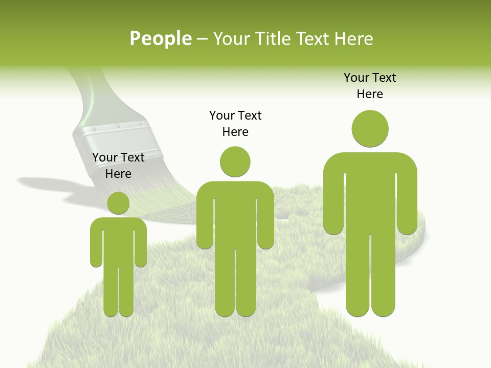 Direction Paint Gardening PowerPoint Template