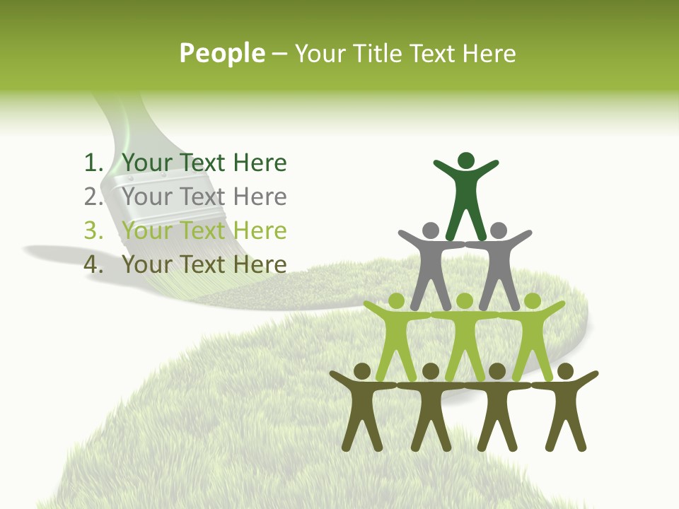 Direction Paint Gardening PowerPoint Template