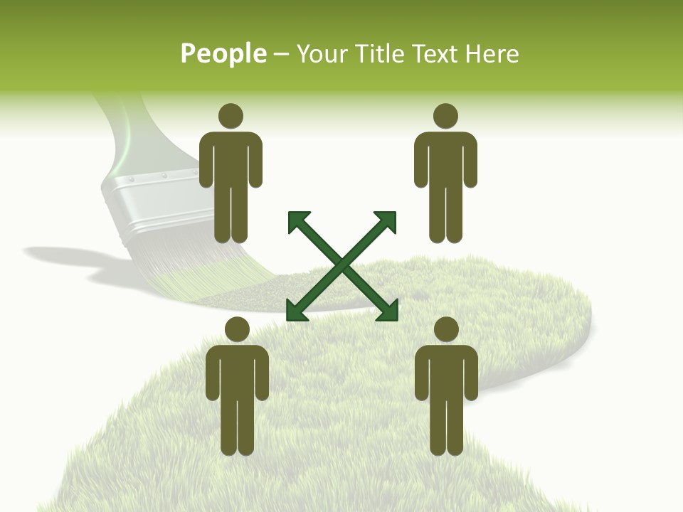 Direction Paint Gardening PowerPoint Template