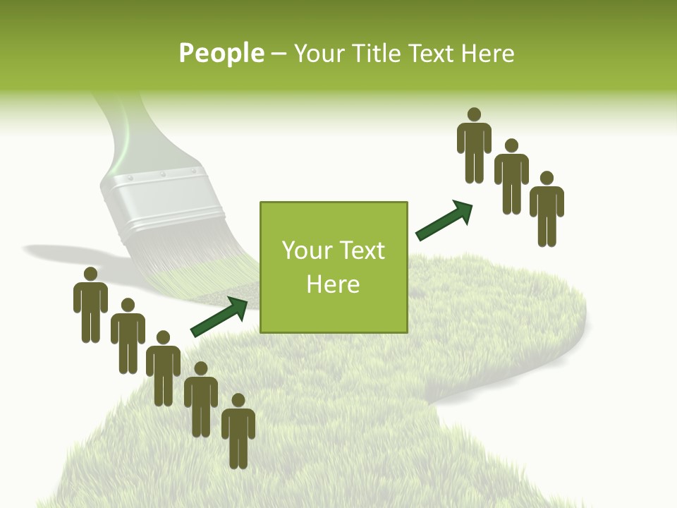 Direction Paint Gardening PowerPoint Template