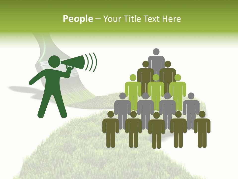 Direction Paint Gardening PowerPoint Template