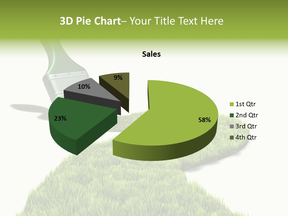 Direction Paint Gardening PowerPoint Template