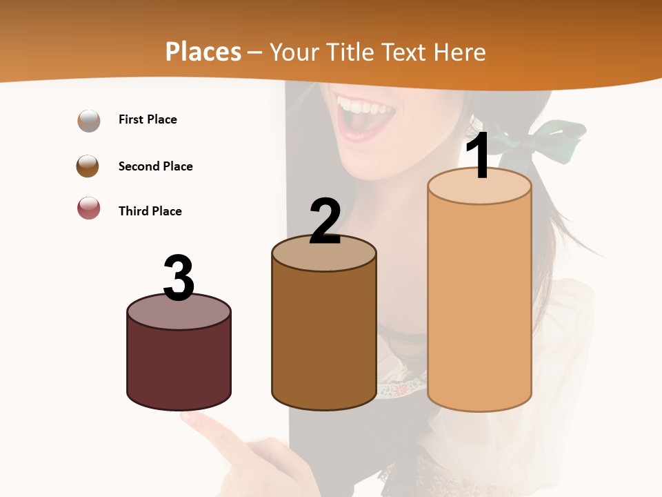Person Female Cute PowerPoint Template