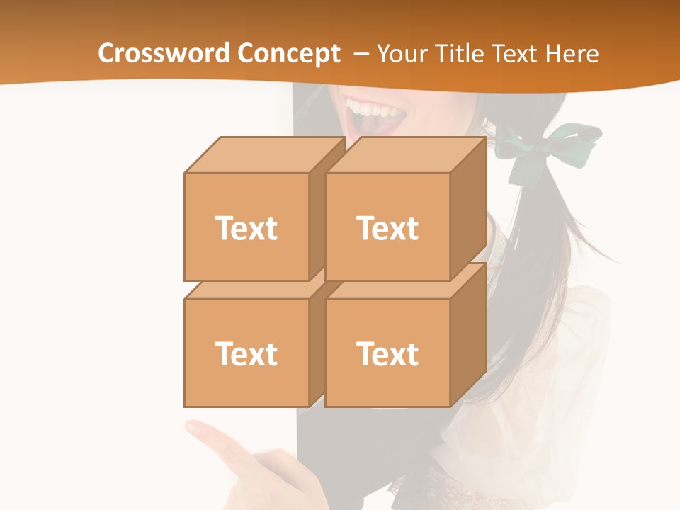 Person Female Cute PowerPoint Template