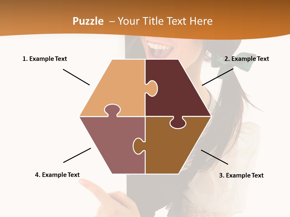 Person Female Cute PowerPoint Template