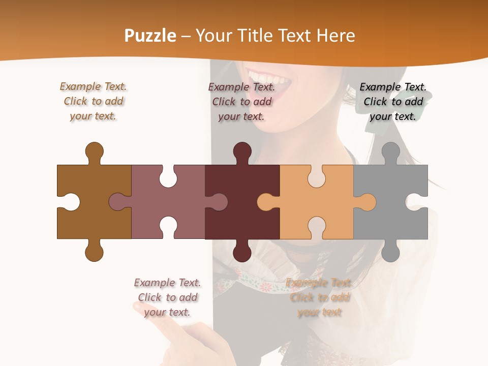 Person Female Cute PowerPoint Template