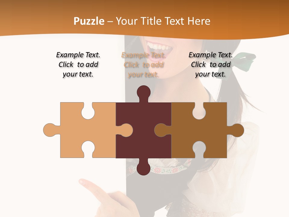 Person Female Cute PowerPoint Template