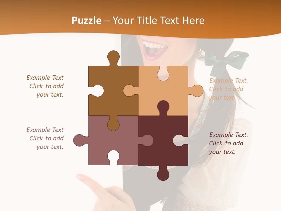 Person Female Cute PowerPoint Template