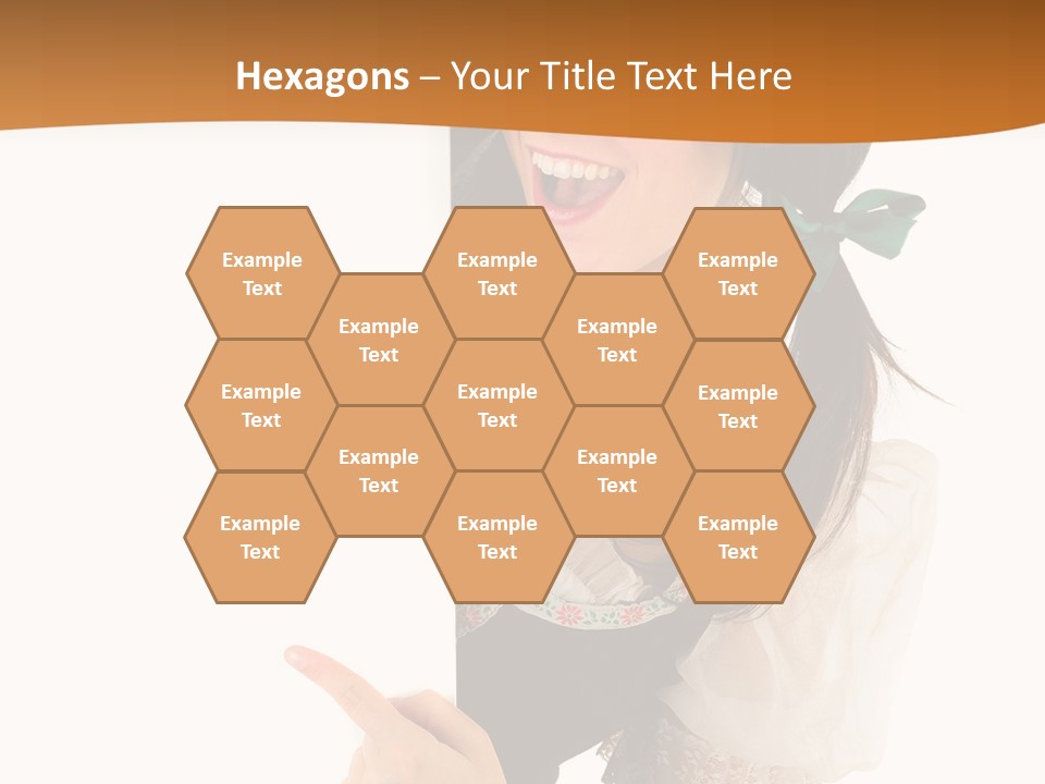 Person Female Cute PowerPoint Template