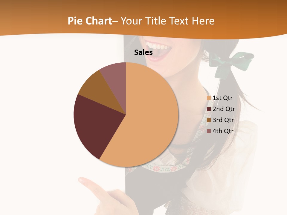 Person Female Cute PowerPoint Template