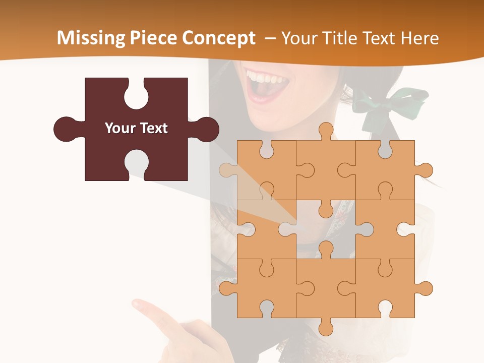 Person Female Cute PowerPoint Template