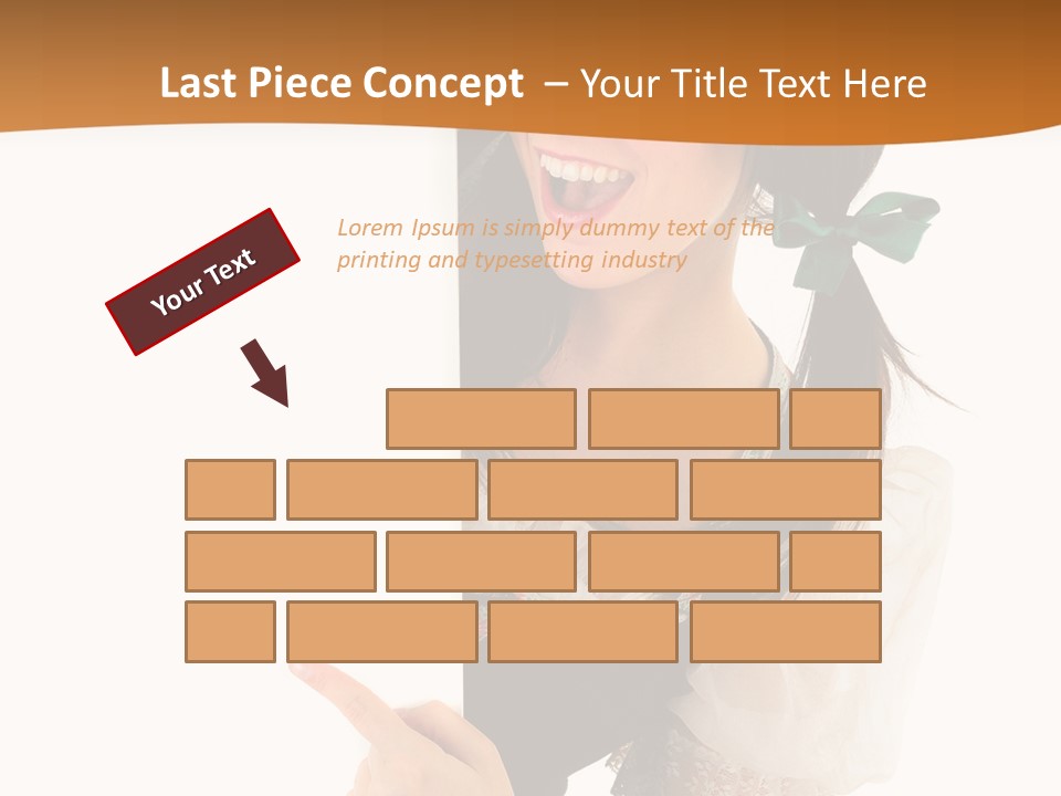 Person Female Cute PowerPoint Template