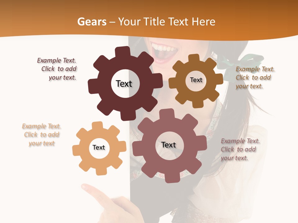 Person Female Cute PowerPoint Template