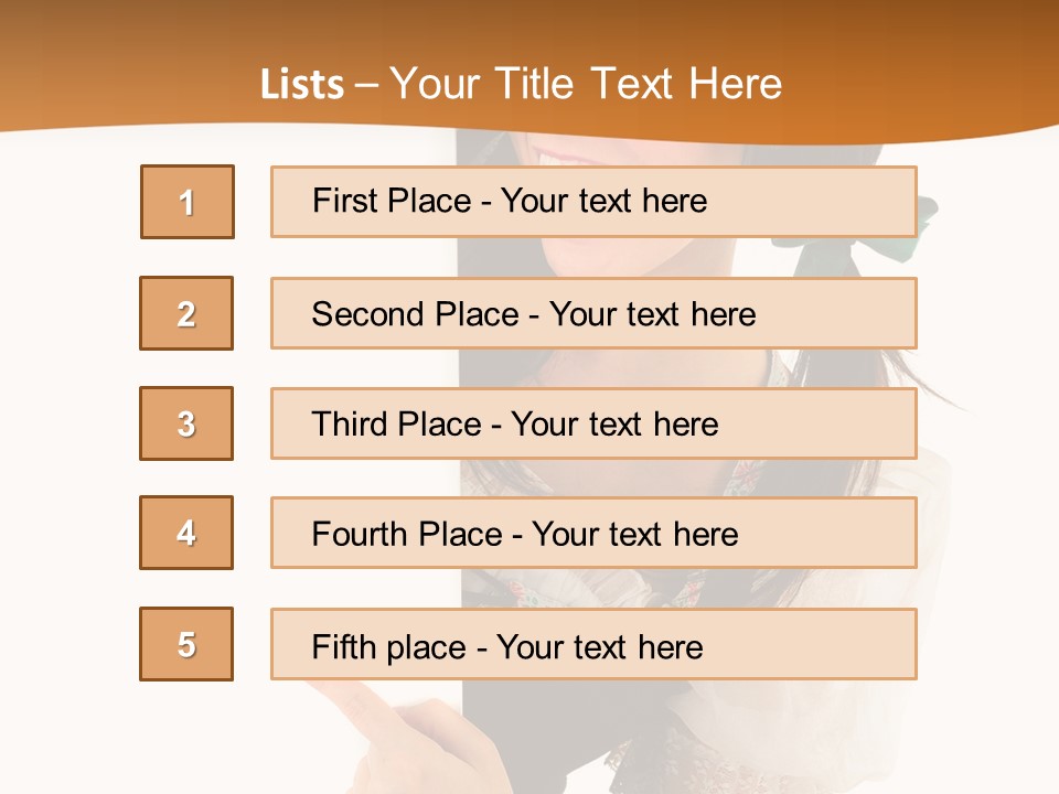 Person Female Cute PowerPoint Template