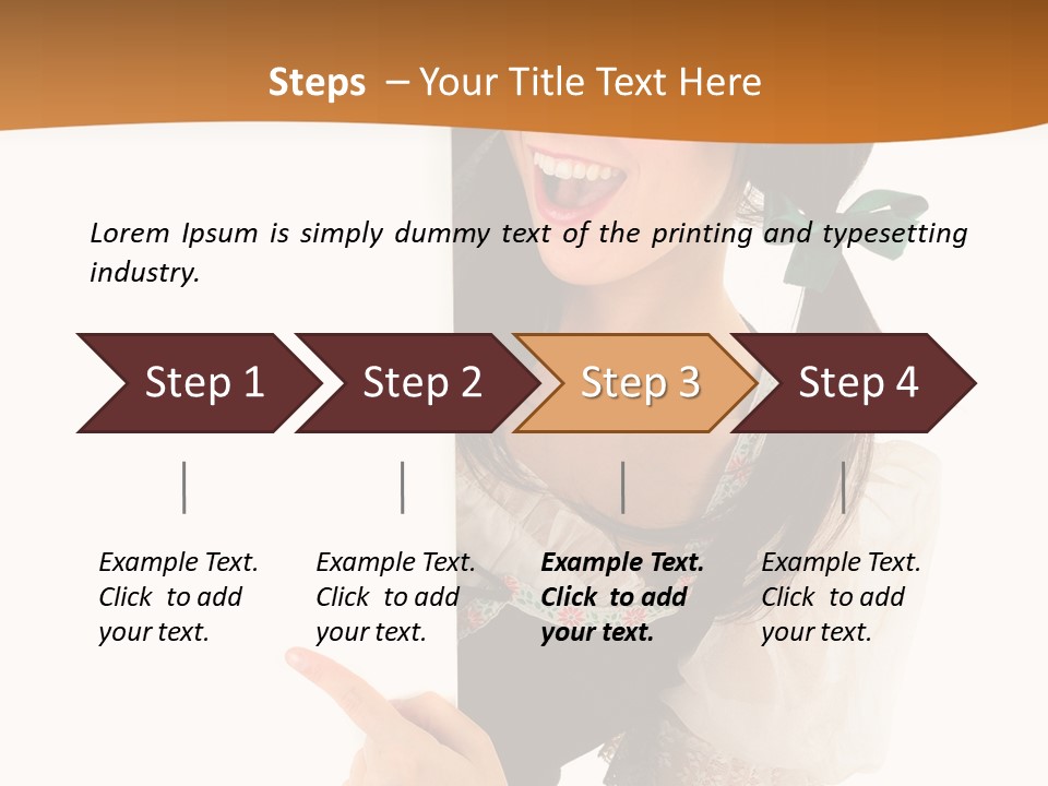 Person Female Cute PowerPoint Template