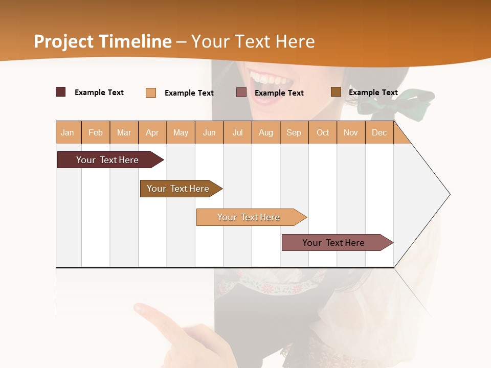 Person Female Cute PowerPoint Template