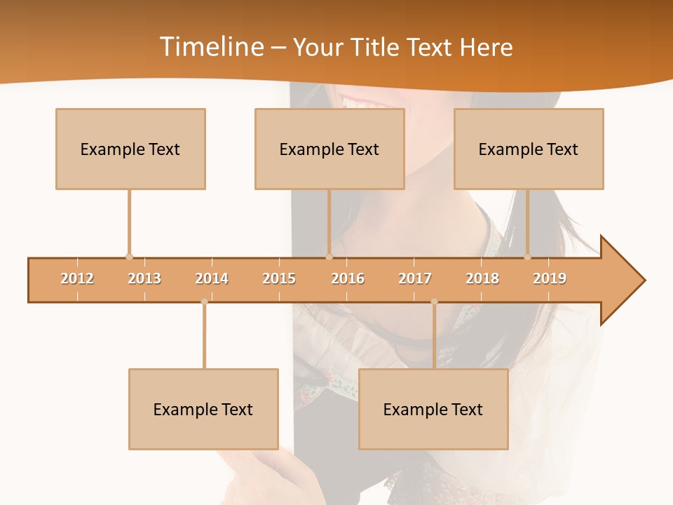 Person Female Cute PowerPoint Template