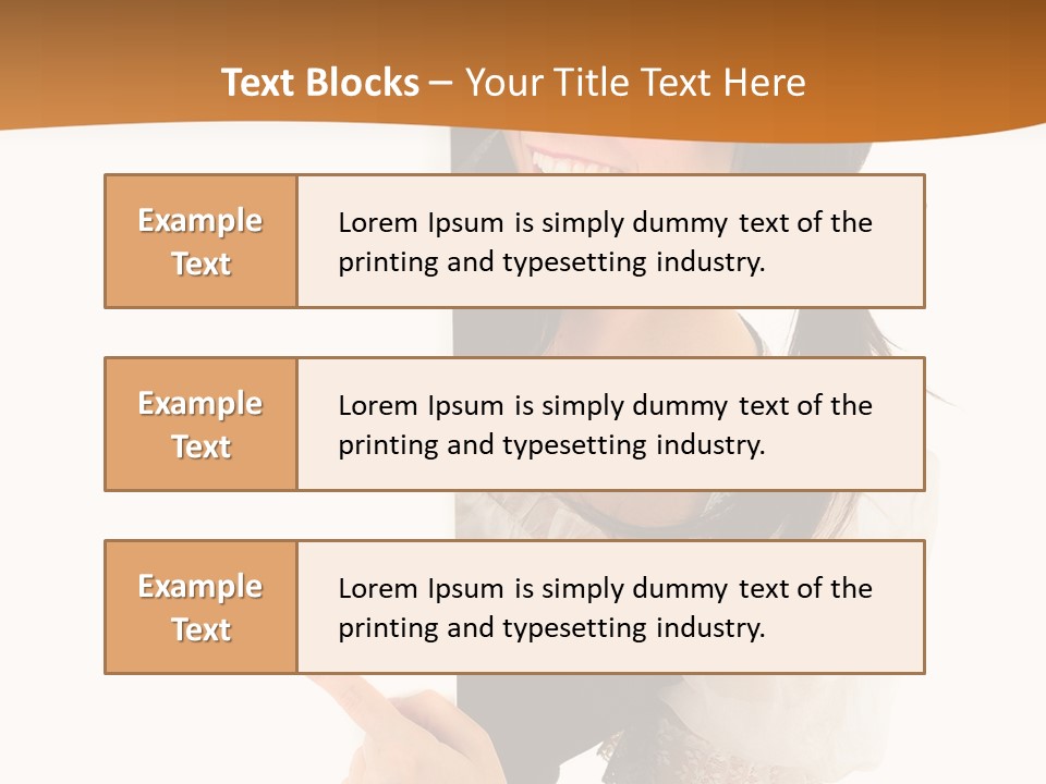 Person Female Cute PowerPoint Template