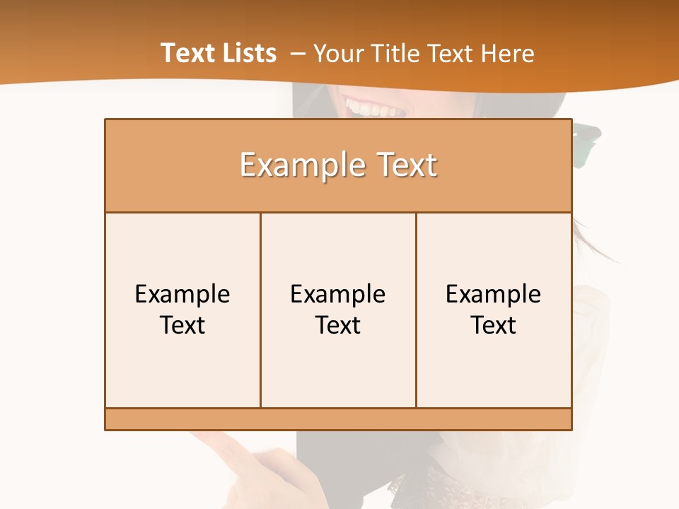Person Female Cute PowerPoint Template