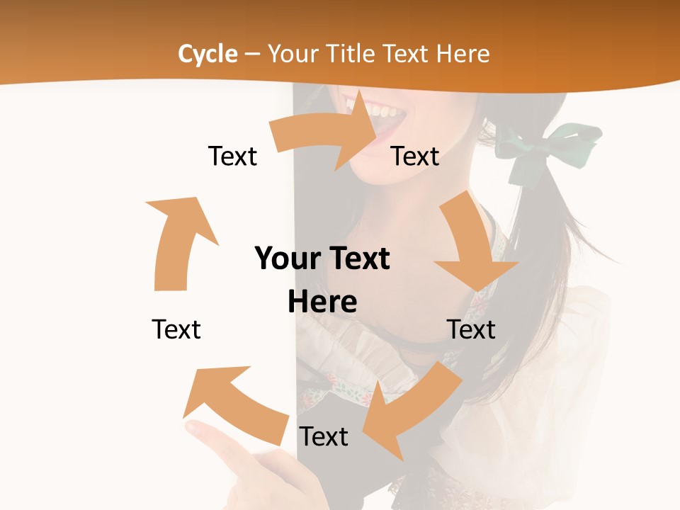 Person Female Cute PowerPoint Template