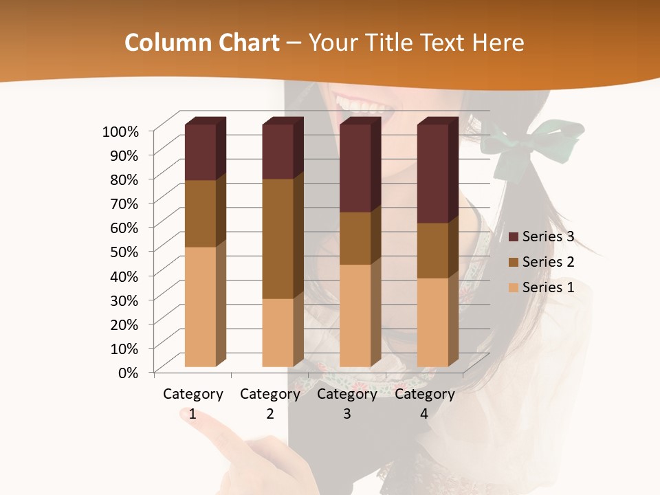 Person Female Cute PowerPoint Template