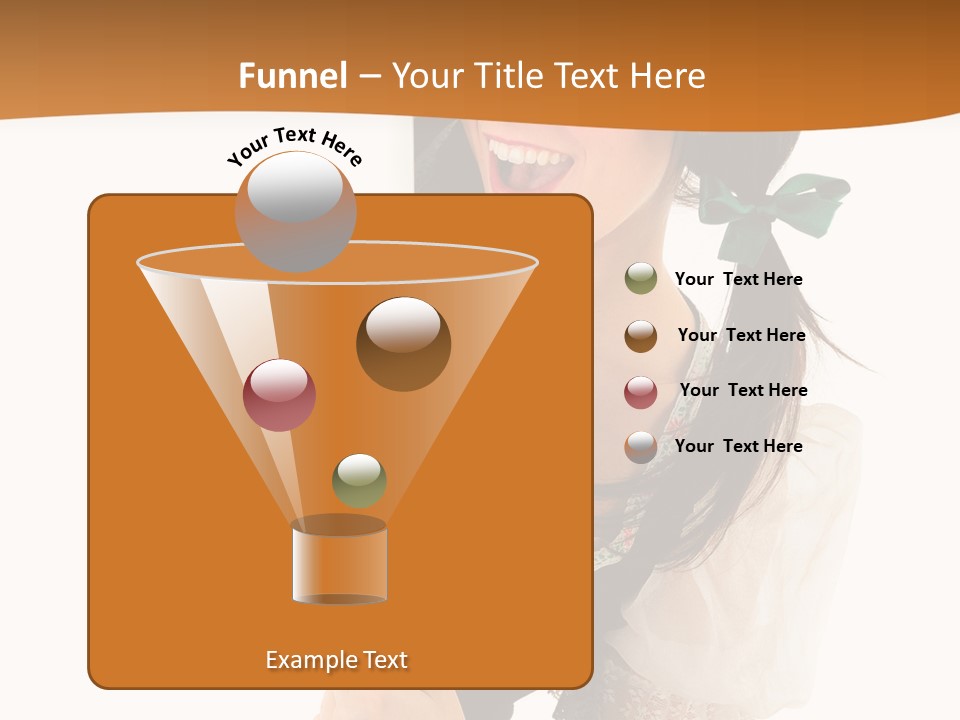 Person Female Cute PowerPoint Template