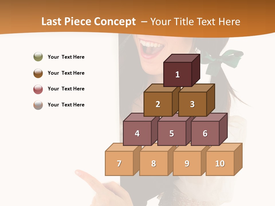 Person Female Cute PowerPoint Template