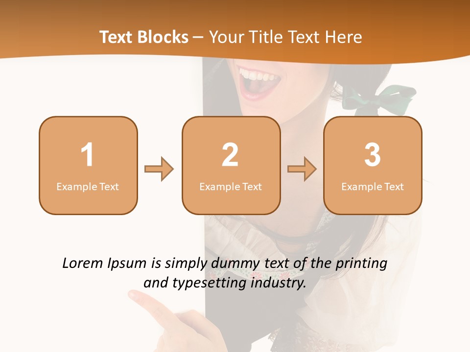 Person Female Cute PowerPoint Template